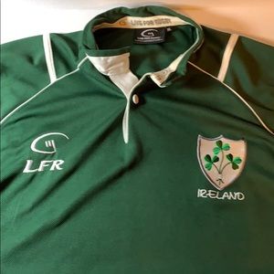 Ireland LFR Live for Rugby buttoned athletic shirt